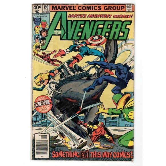 Comic Book #190 December Marvel Comic Group The Avengers Earths Mightiest Heroes - Picture 1 of 10